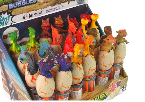 Bańki Mydlane Dinozaury 18 cm Różne Kolory LEAN TOYS Bańki Mydlane Dinozaury 18 cm Różne Kolory LEAN TOYS
