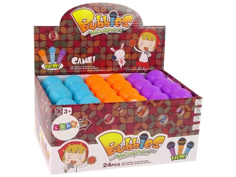 Bańki Mydlane Mikrofon 3 Kolory 40ml LEAN TOYS Bańki Mydlane Mikrofon 3 Kolory 40ml LEAN TOYS