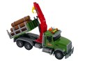 Ciężarówka Auto Dźwig Transport Bale Drewna Dźwięk LEAN Toys