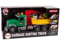 Ciężarówka Auto Dźwig Transport Kosz na Śmieci Dźwięk LEAN Toys