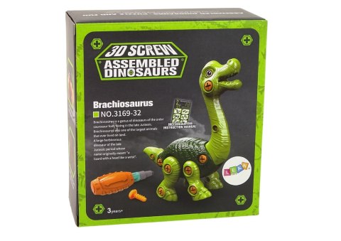 Dinozaur Brachiosaurus Do Rozkręcania Zielony LEAN Toys Dinozaur Brachiosaurus Do Rozkręcania Zielony LEAN Toys