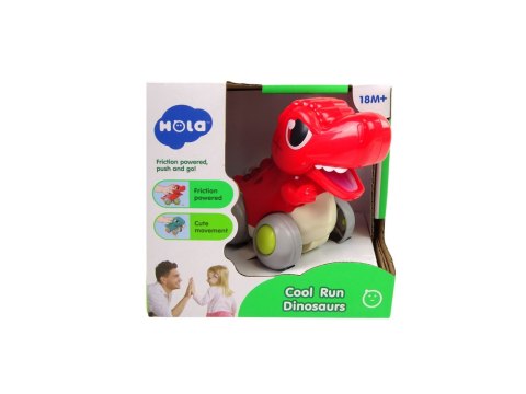 Dinozaur Na Kółkach T-Rex Czerwony Figurka LEAN Toys Dinozaur Na Kółkach T-Rex Czerwony Figurka LEAN Toys
