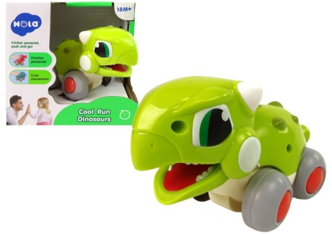 Dinozaur Na Kółkach Zielony Figurka LEAN Toys Dinozaur Na Kółkach Zielony Figurka LEAN Toys