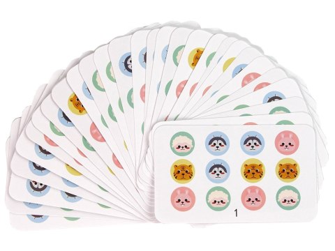 Drewniana Gra Edukacyjna Cztery Kolory Zwierzęta Dwustronna Układanka LEAN Toys Drewniana Gra Edukacyjna Cztery Kolory Zwierzęta Dwustronna Układanka LEAN Toys