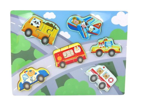 Drewniane Kolorowe Puzzle Układanka Dla Dzieci Mix Wzorów LEAN Toys Drewniane Kolorowe Puzzle Układanka Dla Dzieci Mix Wzorów LEAN Toys