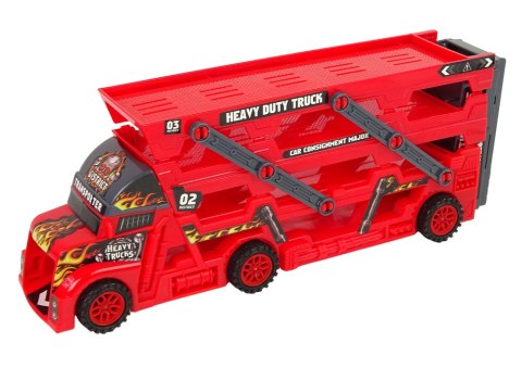 Duże Auto Truck Laweta Rozkładana 3- Piętrowa z Wyrzutnią LEAN Toys Duże Auto Truck Laweta Rozkładana 3- Piętrowa z Wyrzutnią LEAN Toys