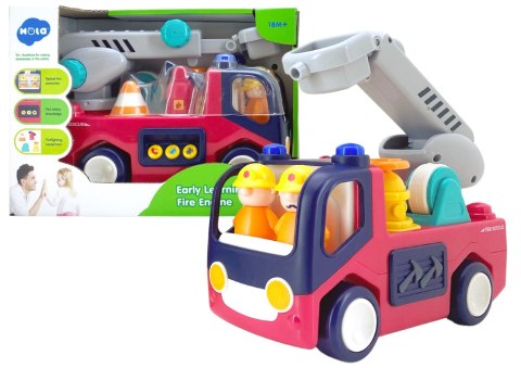 Edukacyjna Interaktywna Straż Pożarna Dla Malucha Dźwięk Światła LEAN Toys Edukacyjna Interaktywna Straż Pożarna Dla Malucha Dźwięk Światła LEAN Toys