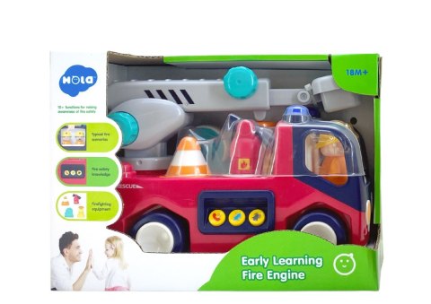 Edukacyjna Interaktywna Straż Pożarna Dla Malucha Dźwięk Światła LEAN Toys Edukacyjna Interaktywna Straż Pożarna Dla Malucha Dźwięk Światła LEAN Toys