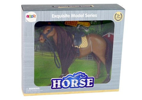 Figurka Konia Koń Do Czesania Brązowa Grzywa LEAN Toys Figurka Konia Koń Do Czesania Brązowa Grzywa LEAN Toys