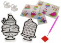 Haft Diamentowy Zestaw Kreatywny Naklejki Wyklejanie Diamentów Słodycze LEAN Toys