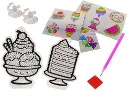 Haft Diamentowy Zestaw Kreatywny Naklejki Wyklejanie Diamentów Słodycze LEAN Toys