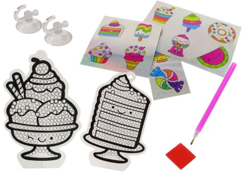 Haft Diamentowy Zestaw Kreatywny Naklejki Wyklejanie Diamentów Słodycze LEAN Toys Haft Diamentowy Zestaw Kreatywny Naklejki Wyklejanie Diamentów Słodycze LEAN Toys