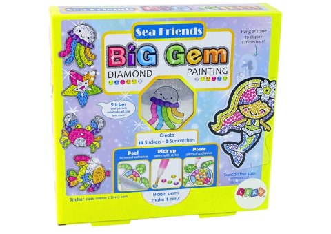Haft Diamentowy Zestaw Kreatywny Naklejki Wyklejanie Diamentów Zwierzęta Morskie LEAN Toys Haft Diamentowy Zestaw Kreatywny Naklejki Wyklejanie Diamentów Zwierzęta Morskie LEAN Toys