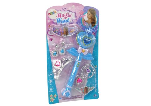Interaktywna Magiczna Różdżka Projektor Niebieska Akcesoria Wróżka LEAN Toys Interaktywna Magiczna Różdżka Projektor Niebieska Akcesoria Wróżka LEAN Toys