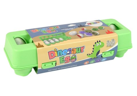 Jaja Dinozaura Edukacyjny Sorter 12 Jaj Układanka Kształty LEAN Toys Jaja Dinozaura Edukacyjny Sorter 12 Jaj Układanka Kształty LEAN Toys