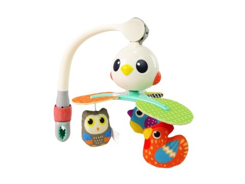 Karuzela Dla Niemowląt Do Łóżeczka Wózka Kolorowe Ptaszki Melodia LEAN Toys Karuzela Dla Niemowląt Do Łóżeczka Wózka Kolorowe Ptaszki Melodia LEAN Toys