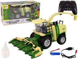 Kombajn Zdalnie Sterowany Dym Światła Dźwięk 2.4G 1:24 LEAN Toys