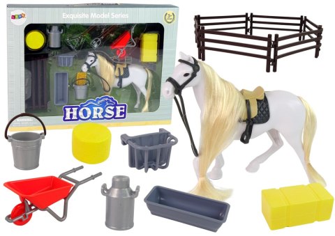 Koń do Czesania Akcesoria Zagroda Siano Stajnia LEAN Toys Koń do Czesania Akcesoria Zagroda Siano Stajnia LEAN Toys