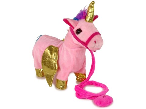 Konik Maskotka Interaktywna Koń Różowy Złote Skrzydła Muzyka LEAN Toys Konik Maskotka Interaktywna Koń Różowy Złote Skrzydła Muzyka LEAN Toys