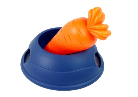 Maskotka Interaktywna Króliczek Królik Biały Miska Marchewka LEAN Toys Maskotka Interaktywna Króliczek Królik Biały Miska Marchewka LEAN Toys