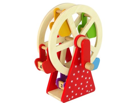 Obrotowy Drewniany Diabelski Młyn Figurki LEAN Toys Obrotowy Drewniany Diabelski Młyn Figurki LEAN Toys