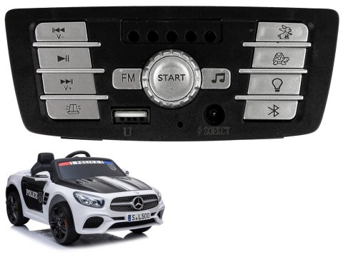 Panel muzyczny do auta Akumulator Mercedes SL500 policja LEAN CARS Panel muzyczny do auta Akumulator Mercedes SL500 policja LEAN CARS