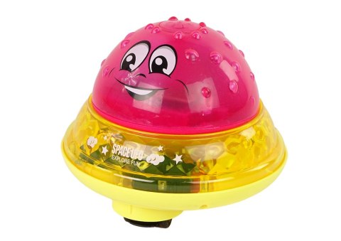 Piłka Wodna UFO Diody Wesoła Muzyka Różowa LEAN Toys Piłka Wodna UFO Diody Wesoła Muzyka Różowa LEAN Toys