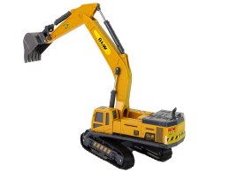 Pojazd Budowlany Koparka Gąsienica 1:55 Żółty LEAN Toys