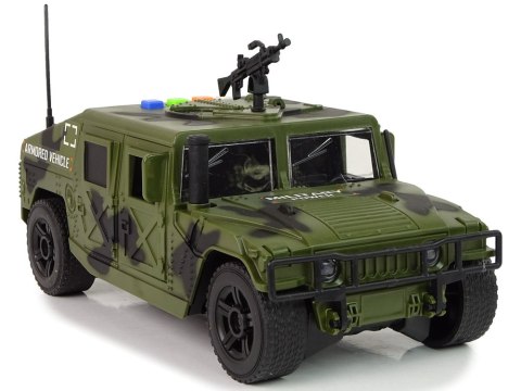 Pojazd Wojskowy Auto Z Napędem Frykcyjnym Światło Dźwięk LEAN Toys Pojazd Wojskowy Auto Z Napędem Frykcyjnym Światło Dźwięk LEAN Toys