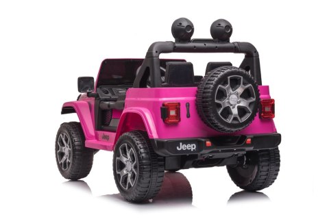 Pojazd na Akumulator Jeep Wrangler Rubicon DK-JWR555 Różowy LEAN CARS Pojazd na Akumulator Jeep Wrangler Rubicon DK-JWR555 Różowy LEAN CARS