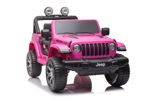 Pojazd na Akumulator Jeep Wrangler Rubicon DK-JWR555 Różowy LEAN CARS Pojazd na Akumulator Jeep Wrangler Rubicon DK-JWR555 Różowy LEAN CARS