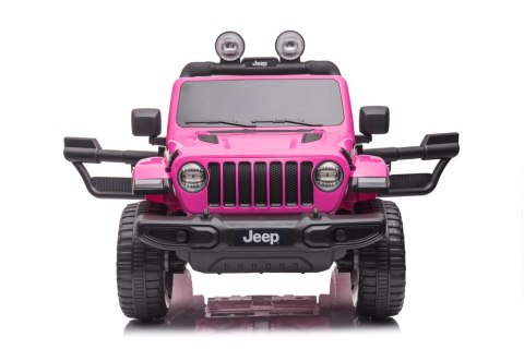 Pojazd na Akumulator Jeep Wrangler Rubicon DK-JWR555 Różowy LEAN CARS Pojazd na Akumulator Jeep Wrangler Rubicon DK-JWR555 Różowy LEAN CARS