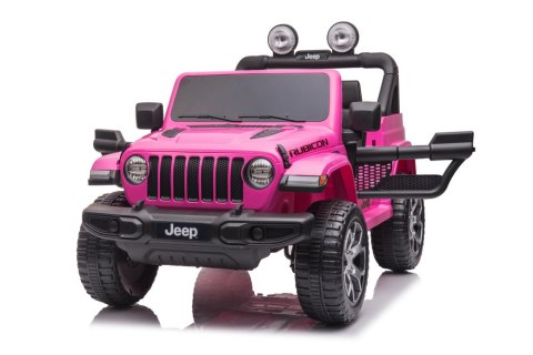 Pojazd na Akumulator Jeep Wrangler Rubicon DK-JWR555 Różowy LEAN CARS Pojazd na Akumulator Jeep Wrangler Rubicon DK-JWR555 Różowy LEAN CARS