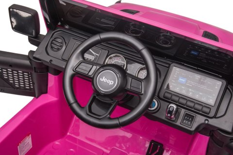 Pojazd na Akumulator Jeep Wrangler Rubicon DK-JWR555 Różowy LEAN CARS Pojazd na Akumulator Jeep Wrangler Rubicon DK-JWR555 Różowy LEAN CARS