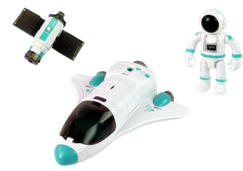 Rakieta Kosmiczna Prom Satelita Kosmonauta Dym Światła Dźwięk LEAN Toys Rakieta Kosmiczna Prom Satelita Kosmonauta Dym Światła Dźwięk LEAN Toys