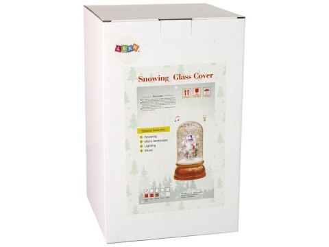 Świąteczna Ozdoba W Kopule Dekoracja Śnieg Mikołaj Czerwona LEAN Toys Świąteczna Ozdoba W Kopule Dekoracja Śnieg Mikołaj Czerwona LEAN Toys