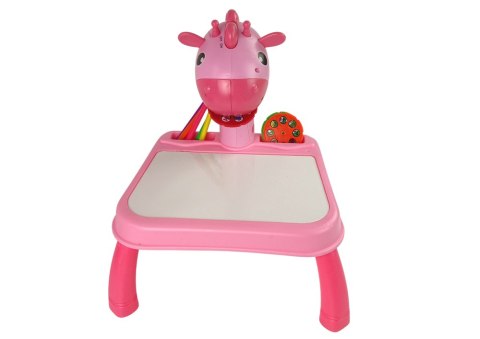 Tablica Projektor Rzutnik Do Nauki Rysowania Dinozaur Różowy LEAN Toys Tablica Projektor Rzutnik Do Nauki Rysowania Dinozaur Różowy LEAN Toys