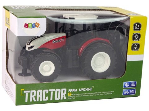 Traktor Rolniczy 1:24 Zdalnie sterowany R/C Pilot Farma Biało Czerwony LEAN Toys Traktor Rolniczy 1:24 Zdalnie sterowany R/C Pilot Farma Biało Czerwony LEAN Toys