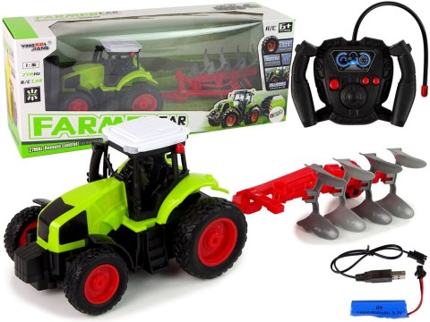 Traktor Zdalnie Sterowany 1:16 Pilot Gumowe Koła LEAN Toys Traktor Zdalnie Sterowany 1:16 Pilot Gumowe Koła LEAN Toys