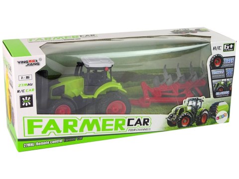 Traktor Zdalnie Sterowany 1:16 Pilot Gumowe Koła LEAN Toys Traktor Zdalnie Sterowany 1:16 Pilot Gumowe Koła LEAN Toys