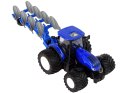 Traktor Zdalnie Sterowany 1:24 Pług Metalowy Niebieski LEAN Toys
