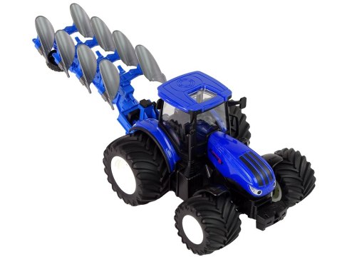 Traktor Zdalnie Sterowany 1:24 Pług Metalowy Niebieski LEAN Toys Traktor Zdalnie Sterowany 1:24 Pług Metalowy Niebieski LEAN Toys