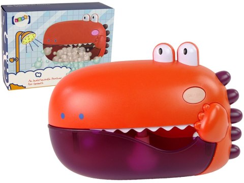 Zabawka Do Kąpieli Bańki Mydlane Dinozaur Czerwony Na Baterie LEAN Toys Zabawka Do Kąpieli Bańki Mydlane Dinozaur Czerwony Na Baterie LEAN Toys