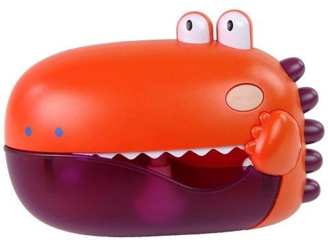 Zabawka Do Kąpieli Bańki Mydlane Dinozaur Czerwony Na Baterie LEAN Toys Zabawka Do Kąpieli Bańki Mydlane Dinozaur Czerwony Na Baterie LEAN Toys