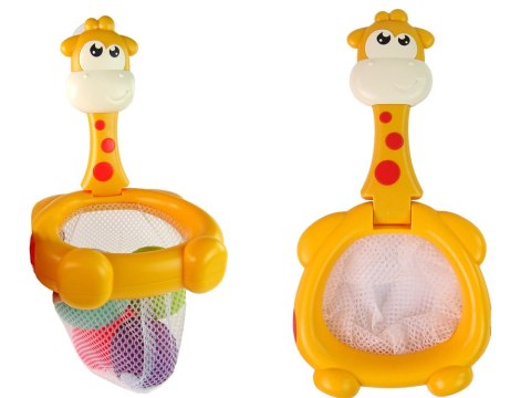 Zabawka Do Kąpieli Mini Koszykówka Żyrafa Gumowe Piłki LEAN Toys Zabawka Do Kąpieli Mini Koszykówka Żyrafa Gumowe Piłki LEAN Toys