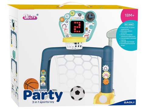 Zestaw 3w1 Dla Malucha Gry Zręcznościowe Golf Koszykówka Piłka Nożna LEAN Toys Zestaw 3w1 Dla Malucha Gry Zręcznościowe Golf Koszykówka Piłka Nożna LEAN Toys