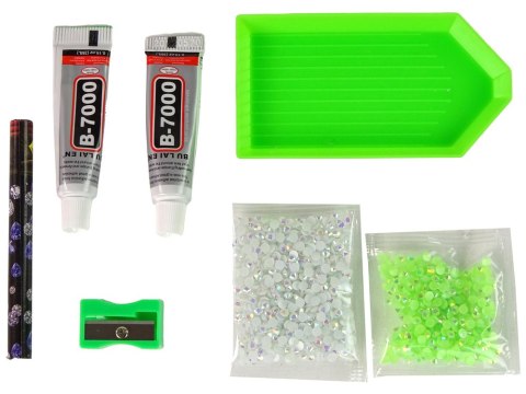 Zestaw DIY Diamentowy Renifer DIY Kryształki Brelok 3D Biały LEAN TOYS Zestaw DIY Diamentowy Renifer DIY Kryształki Brelok 3D Biały LEAN TOYS