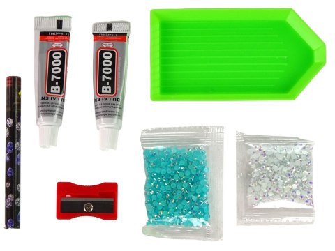 Zestaw DIY Diamentowy Renifer DIY Kryształki Brelok 3D Niebieski LEAN TOYS Zestaw DIY Diamentowy Renifer DIY Kryształki Brelok 3D Niebieski LEAN TOYS