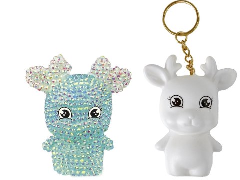 Zestaw DIY Diamentowy Renifer DIY Kryształki Brelok 3D Niebieski LEAN TOYS Zestaw DIY Diamentowy Renifer DIY Kryształki Brelok 3D Niebieski LEAN TOYS