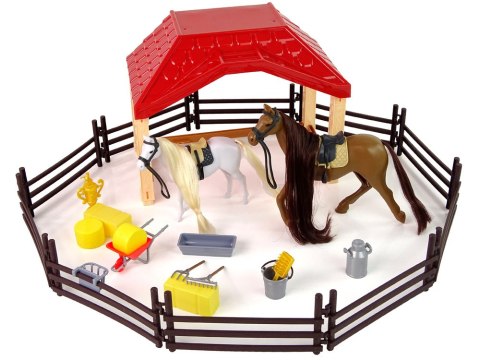 Zestaw Farma Stajnia Figurki Koń do Czesania Akcesoria LEAN Toys Zestaw Farma Stajnia Figurki Koń do Czesania Akcesoria LEAN Toys